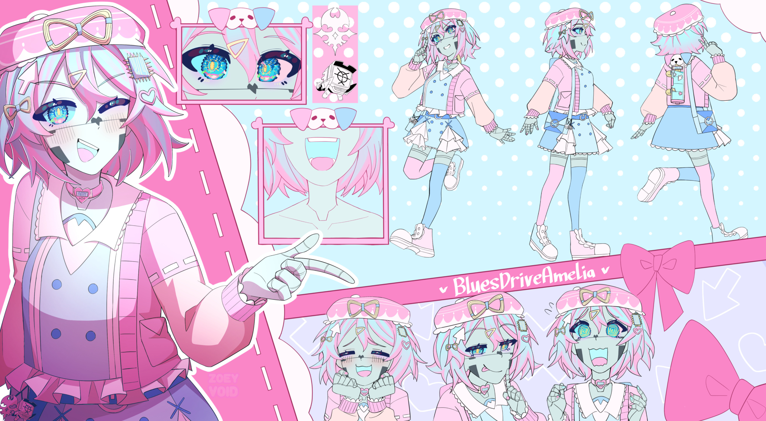 Character Design and Reference Sheet by ZoeyVoid